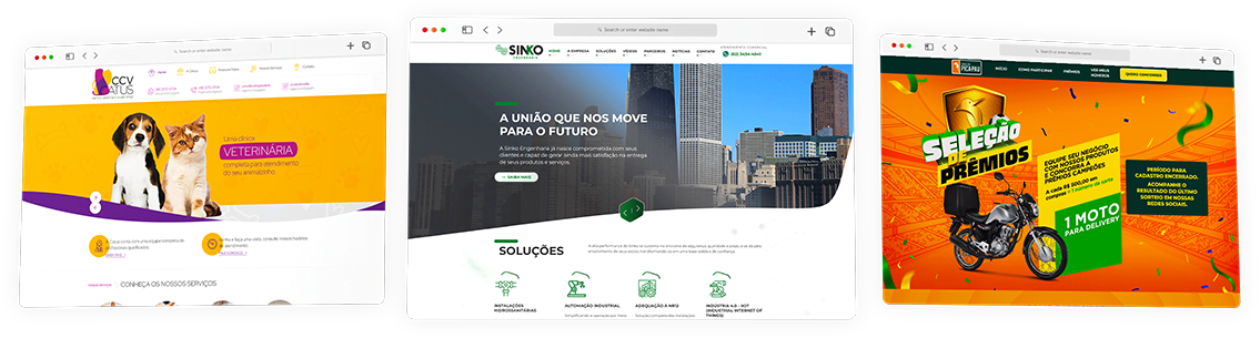 Sites com design personalizados. Sua empresa é única, seu site também. - TDH Websites