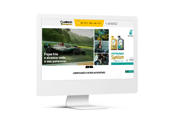 Site Campeão Lubrificantes - TDH Websites