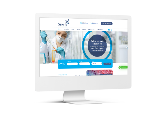 Site Genoma Laboratório - TDH Websites