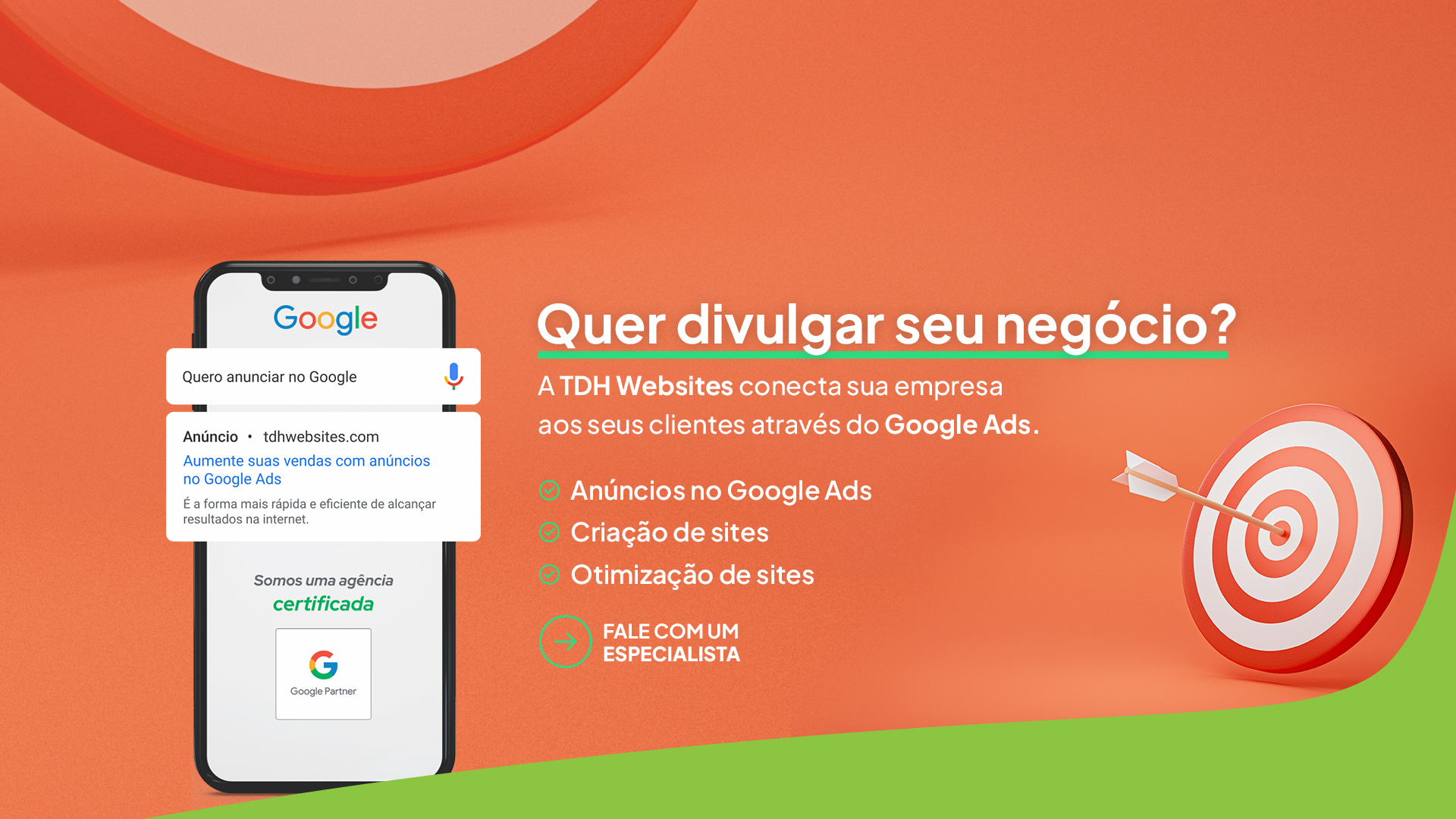 Imagem do slide: Anunciar no Google Ads - TDH Websites