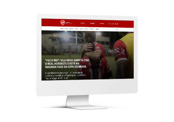 Site Vila Nova Futebol Clube - TDH Websites